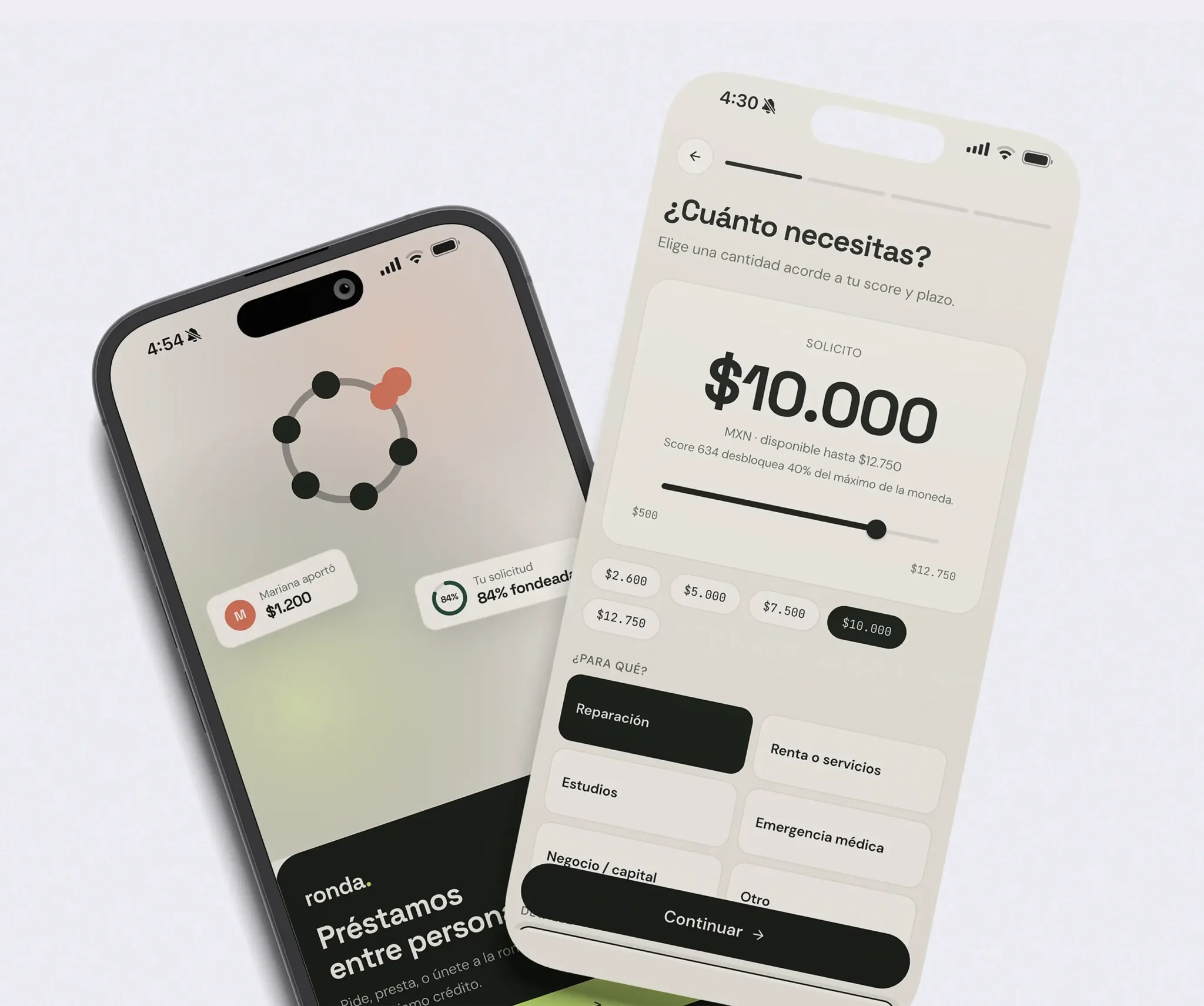Desarrollo de app fintech en México para préstamos personales entre usuarios, con scoring, dispersión y cobranza automatizada